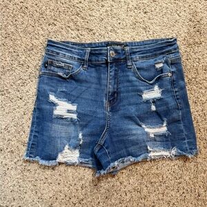 Judy Blue Distressed Denim Shorts